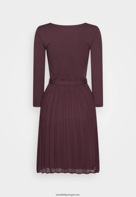 mulheres vestido de coquetel vestido de festa roxo F4BZ0D53 Anna Field