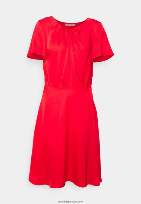 mulheres vestido de coquetel vestido de festa vermelho F4BZ0D62 Anna Field