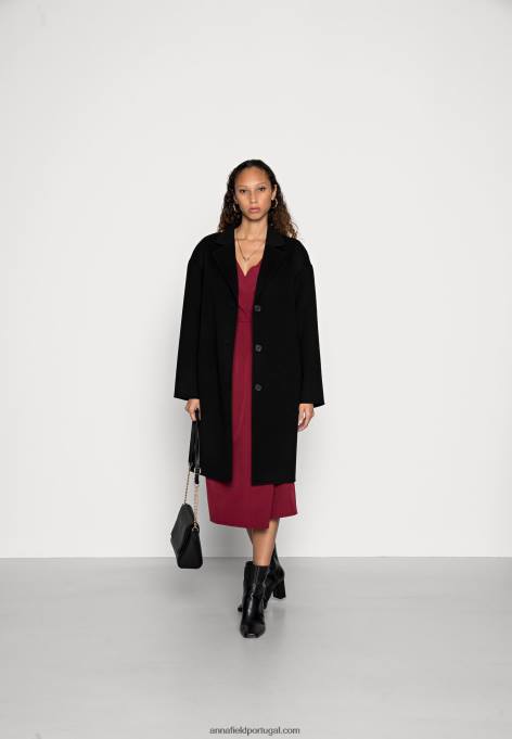 mulheres vestido de coquetel vestido de festa vermelho escuro F4BZ0D33 Anna Field