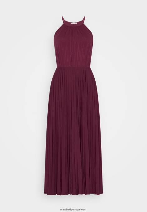 mulheres vestido de coquetel vestido de festa vermelho escuro F4BZ0D65 Anna Field