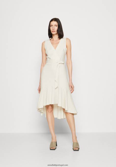 mulheres vestido de dia bege F4BZ0D16 Anna Field