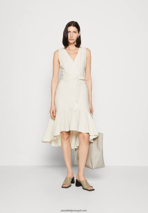 mulheres vestido de dia bege F4BZ0D16 Anna Field