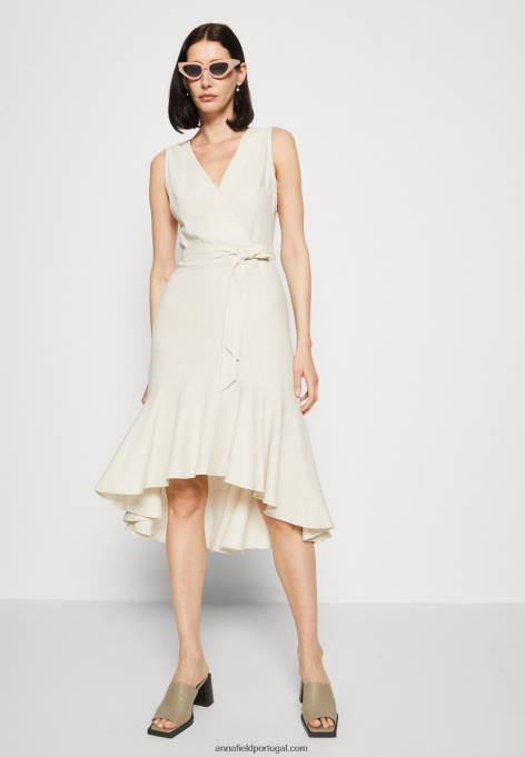 mulheres vestido de dia bege F4BZ0D16 Anna Field