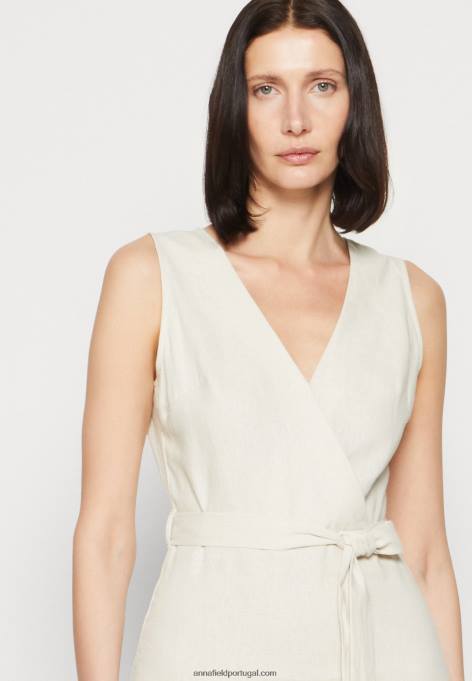 mulheres vestido de dia bege F4BZ0D16 Anna Field