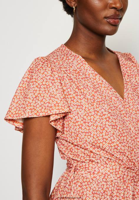 mulheres vestido de dia marrom/branco F4BZ0D3 Anna Field