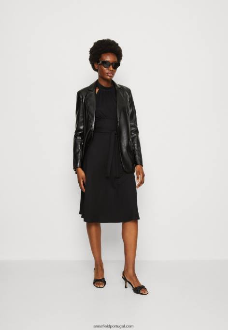 mulheres vestido de dia preto F4BZ0D26 Anna Field