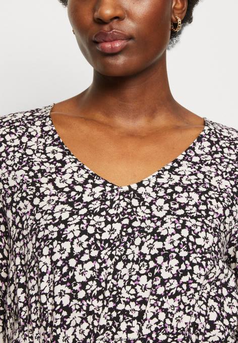 mulheres vestido de dia preto/branco F4BZ0D25 Anna Field