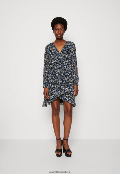 mulheres vestido de dia preto/multicolorido F4BZ0D27 Anna Field