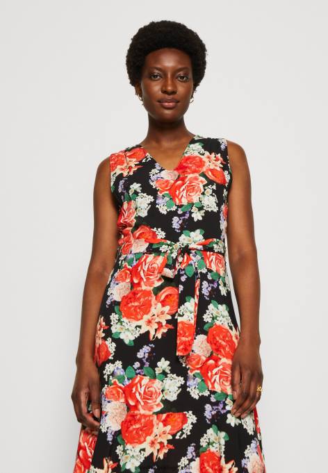 mulheres vestido de dia preto/vermelho F4BZ0D17 Anna Field