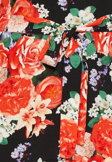 mulheres vestido de dia preto/vermelho F4BZ0D17 Anna Field