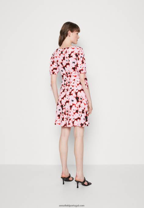 mulheres vestido de dia rosa F4BZ0D30 Anna Field