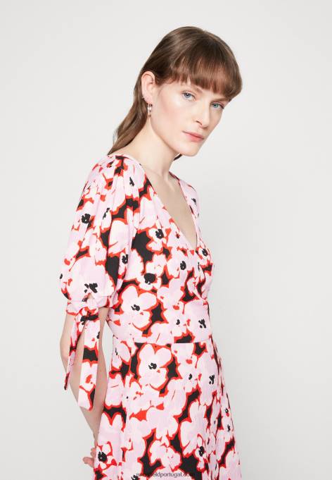 mulheres vestido de dia rosa F4BZ0D30 Anna Field