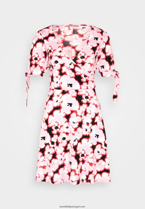 mulheres vestido de dia rosa F4BZ0D30 Anna Field