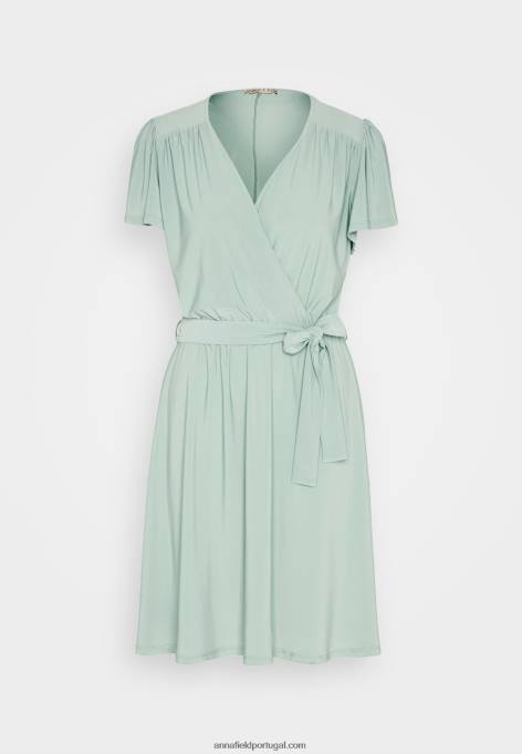 mulheres vestido de dia verde F4BZ0D6 Anna Field