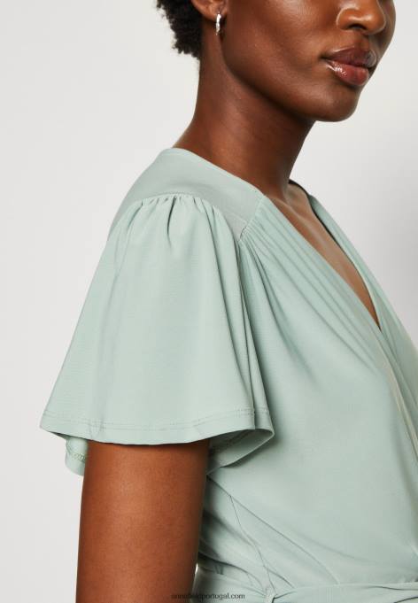 mulheres vestido de dia verde F4BZ0D6 Anna Field