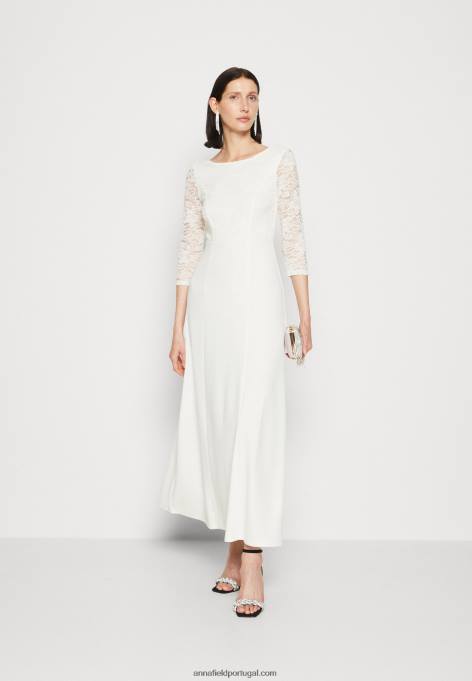 mulheres vestido de jérsei branco F4BZ0D75 Anna Field
