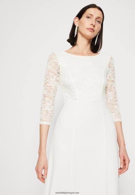 mulheres vestido de jérsei branco F4BZ0D75 Anna Field