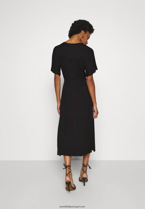 mulheres vestido de jérsei preto F4BZ0D101 Anna Field