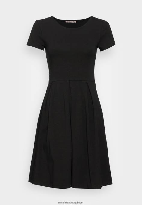 mulheres vestido de jérsei preto F4BZ0D103 Anna Field