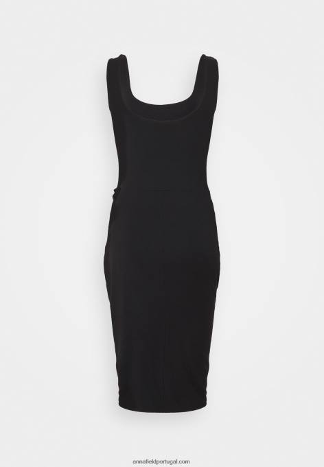 mulheres vestido de jérsei preto F4BZ0D109 Anna Field