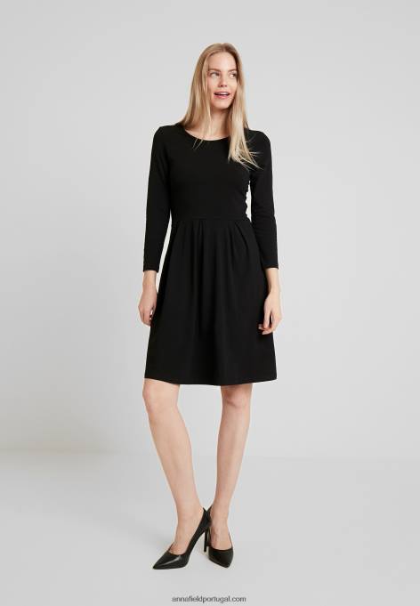 mulheres vestido de jérsei preto F4BZ0D120 Anna Field