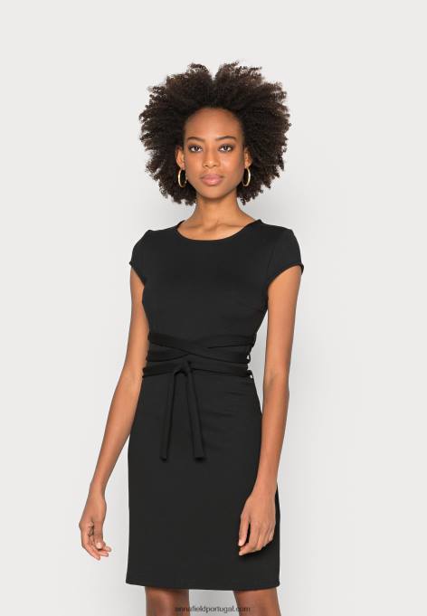 mulheres vestido de jérsei preto F4BZ0D131 Anna Field