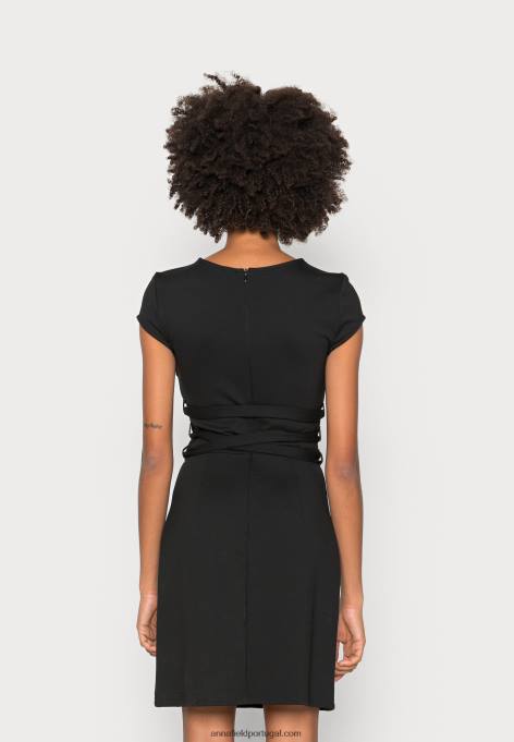 mulheres vestido de jérsei preto F4BZ0D131 Anna Field