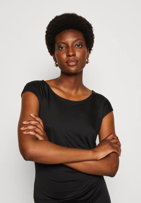 mulheres vestido de jérsei preto F4BZ0D136 Anna Field