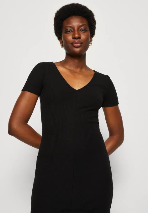 mulheres vestido de jérsei preto F4BZ0D137 Anna Field