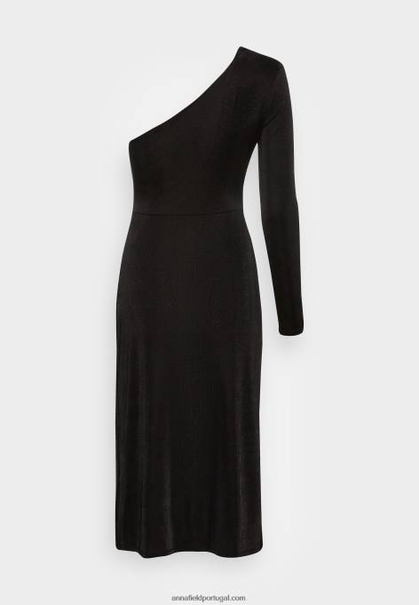 mulheres vestido de jérsei preto F4BZ0D158 Anna Field