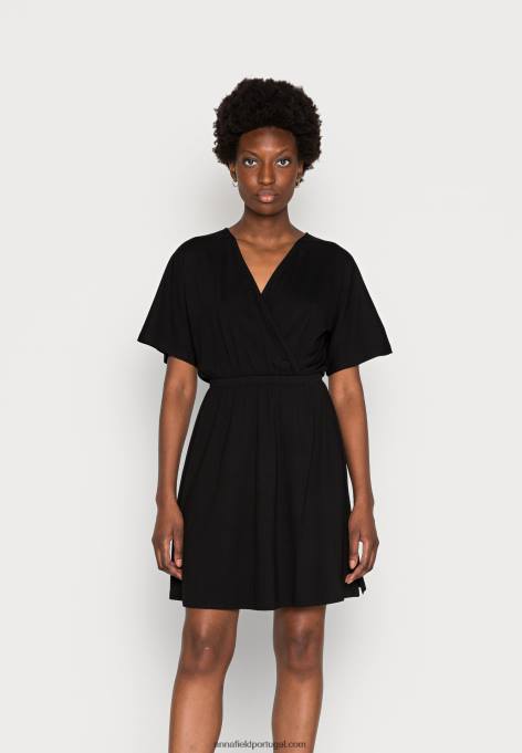 mulheres vestido de jérsei preto F4BZ0D159 Anna Field
