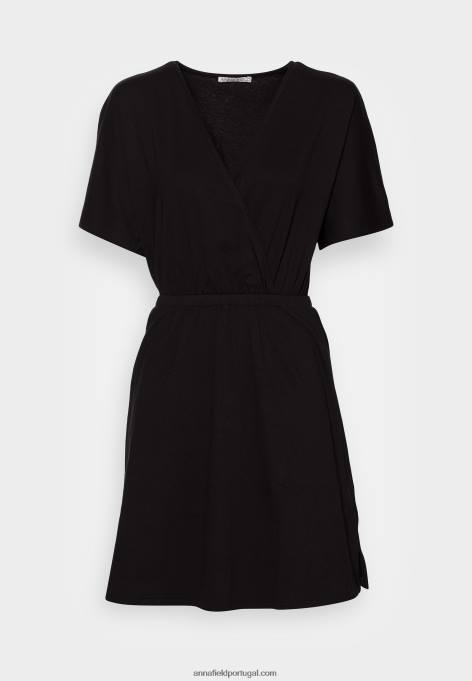mulheres vestido de jérsei preto F4BZ0D159 Anna Field