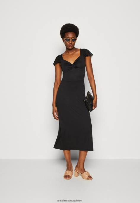 mulheres vestido de jérsei preto F4BZ0D160 Anna Field