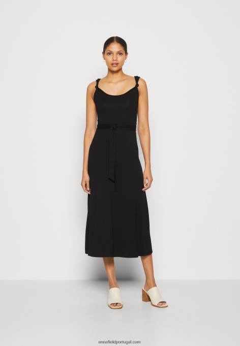 mulheres vestido de jérsei preto F4BZ0D162 Anna Field