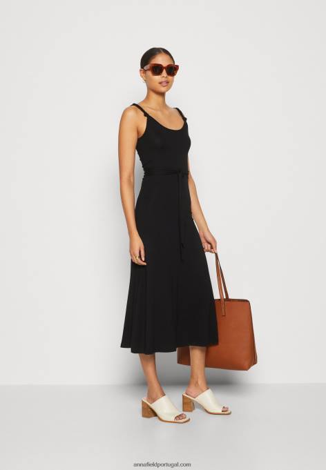 mulheres vestido de jérsei preto F4BZ0D162 Anna Field