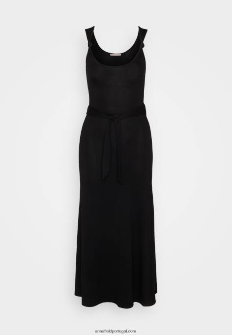 mulheres vestido de jérsei preto F4BZ0D162 Anna Field