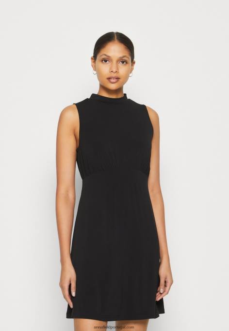 mulheres vestido de jérsei preto F4BZ0D167 Anna Field