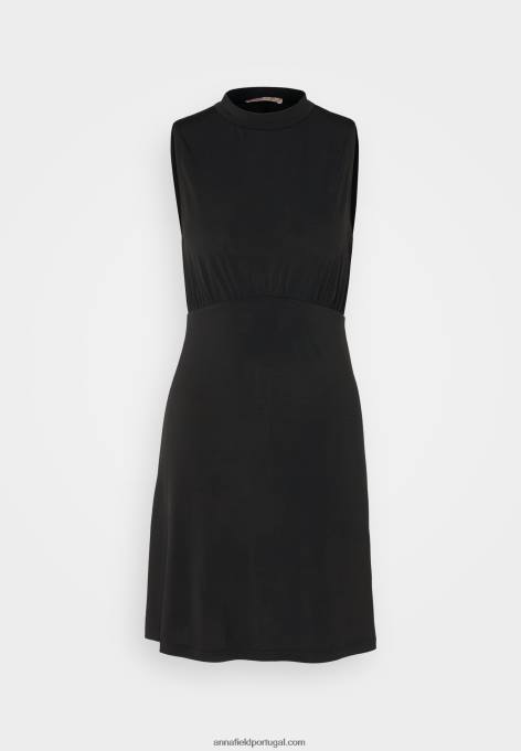 mulheres vestido de jérsei preto F4BZ0D167 Anna Field