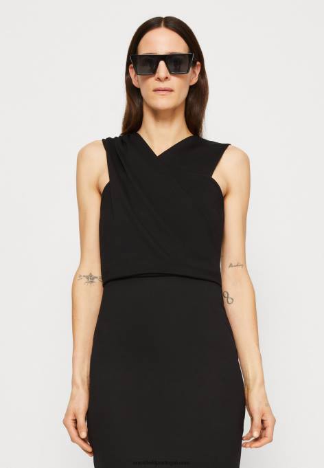 mulheres vestido de jérsei preto F4BZ0D174 Anna Field