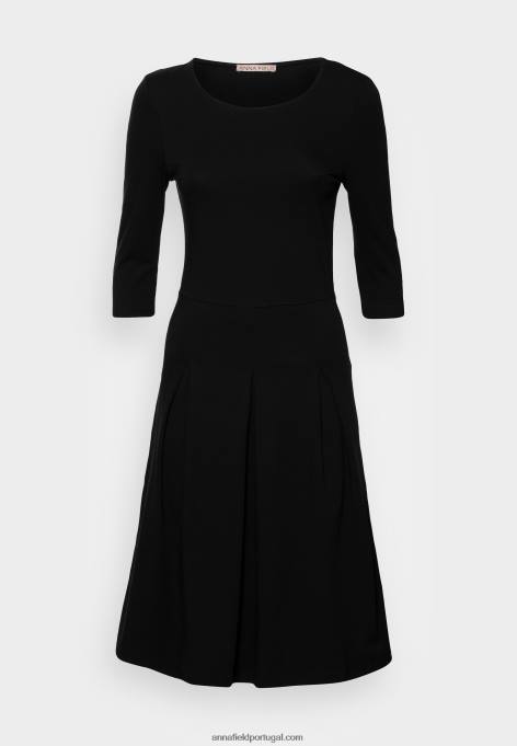 mulheres vestido de jérsei preto F4BZ0D181 Anna Field