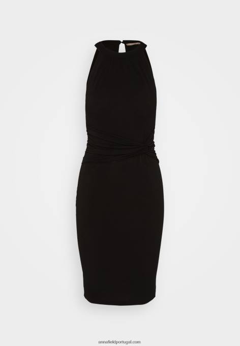 mulheres vestido de jérsei preto F4BZ0D182 Anna Field