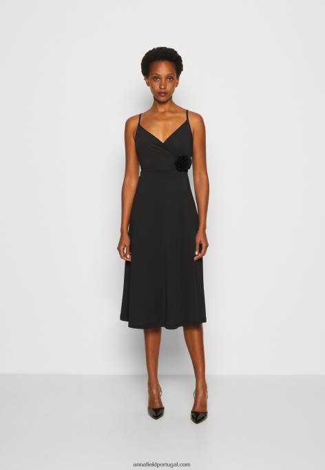 mulheres vestido de jérsei preto F4BZ0D43 Anna Field