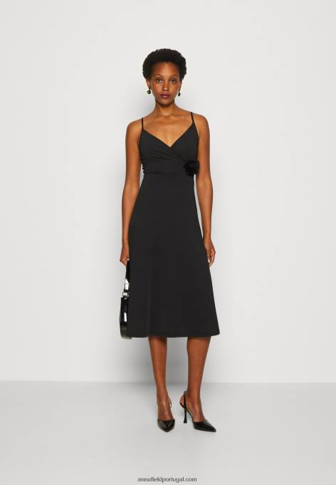 mulheres vestido de jérsei preto F4BZ0D43 Anna Field