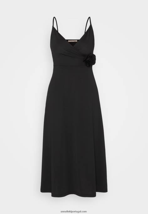 mulheres vestido de jérsei preto F4BZ0D43 Anna Field