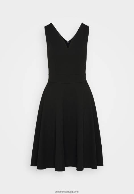 mulheres vestido de jérsei preto F4BZ0D44 Anna Field
