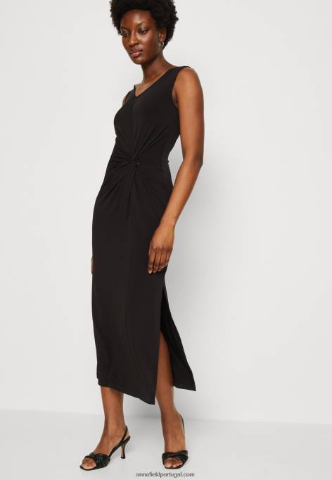 mulheres vestido de jérsei preto F4BZ0D48 Anna Field