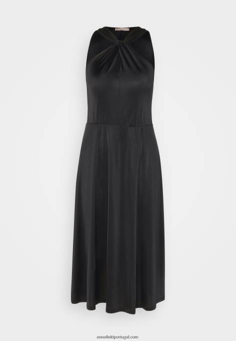 mulheres vestido de jérsei preto F4BZ0D59 Anna Field