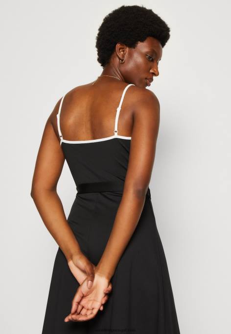 mulheres vestido de jérsei preto/branco F4BZ0D115 Anna Field