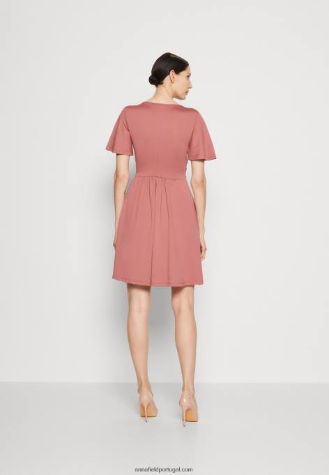 mulheres vestido de jérsei rosa F4BZ0D127 Anna Field