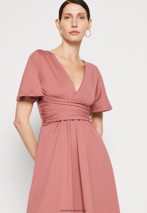 mulheres vestido de jérsei rosa F4BZ0D127 Anna Field